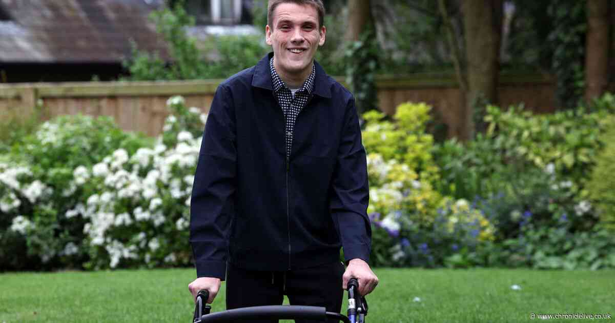 Chester-le-Street 19-year-old with cerebral palsy raises hundreds by walking around the garden