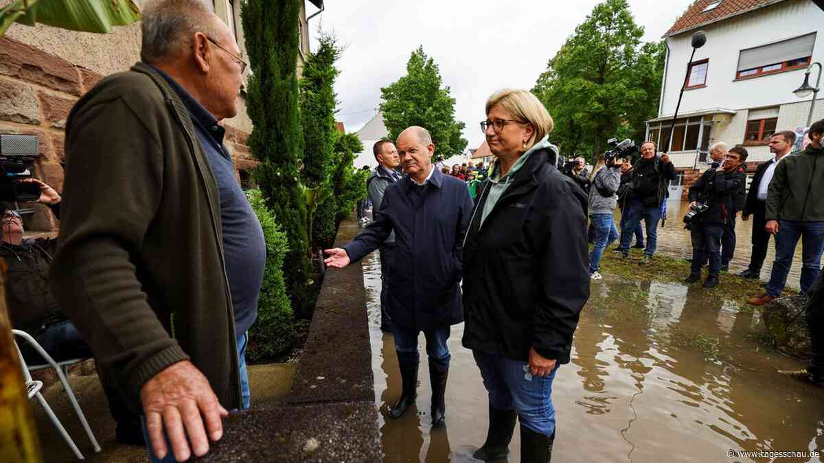 Scholz und Rehlinger sichern Hochwasser-Betroffenen Unterstützung zu