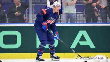 Tkachuk's 4 points lift U.S. into playoffs at worlds