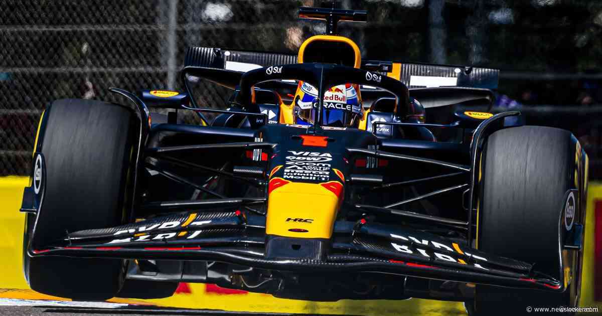 Verstappen met vraagtekens naar kwalificatie na crash Pérez, McLarens bovenaan in slottraining