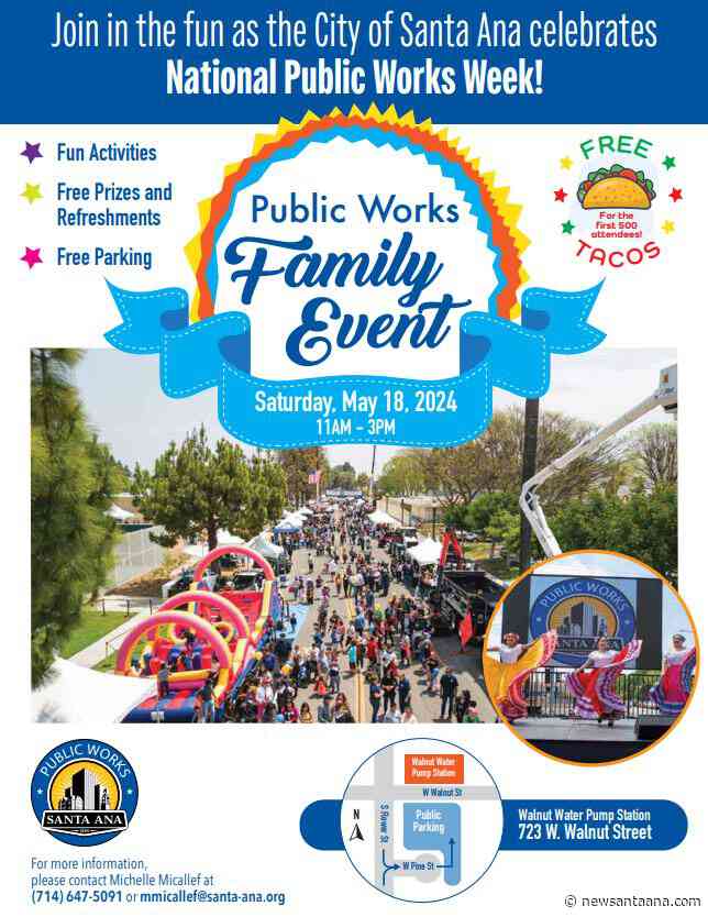 Santa Ana Public Works free family event set for May 18