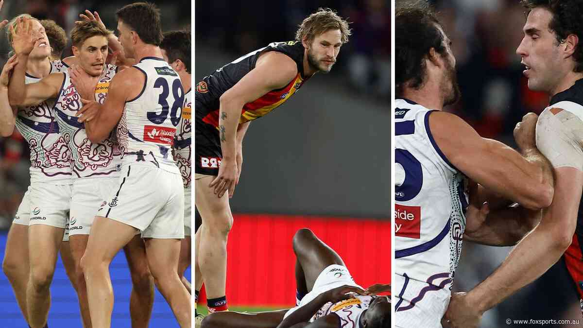 Wasteful Freo down Saints in tight tussle as Saint KO’s Docker... but should avoid ban: 3-2-1