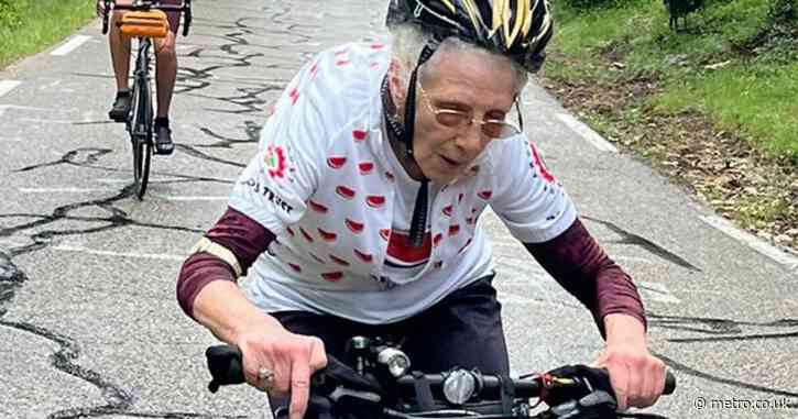 Gran, 82, bikes up ‘grueling’ mountain to raise money for Gaza