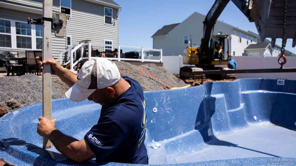 Some consumers are punting big purchases like pools and mattresses