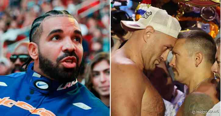 Return of the ‘Drake Curse’? Rapper places eye-watering bet on Tyson Fury v Oleksandr Usyk fight