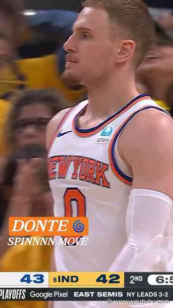 Donte DiVincenzo with the NICE spin move in Game 6 🌀 #knicks #shorts #nbaplayoffs #spin