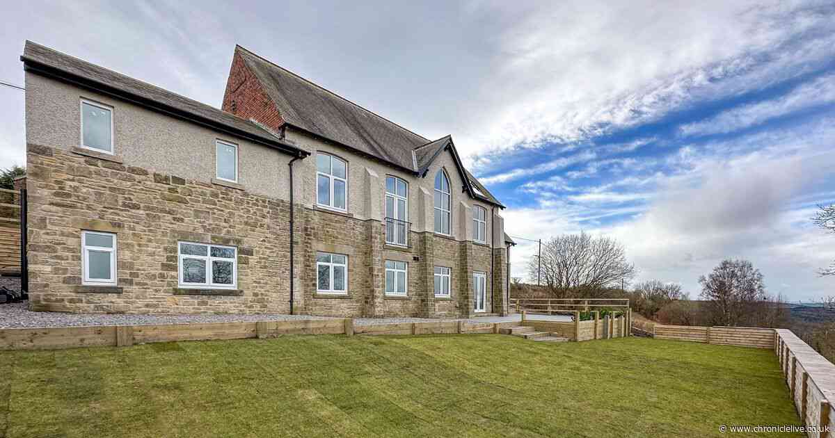 Church conversion with stunning views of Tyne Valley for sale - take a look around