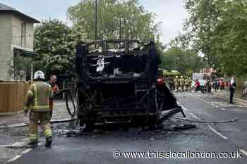 kenham Richmond Road diesel bus fire