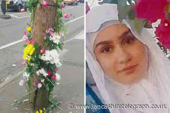 Flowers left at spot tragic student Aya Hachem lost her life