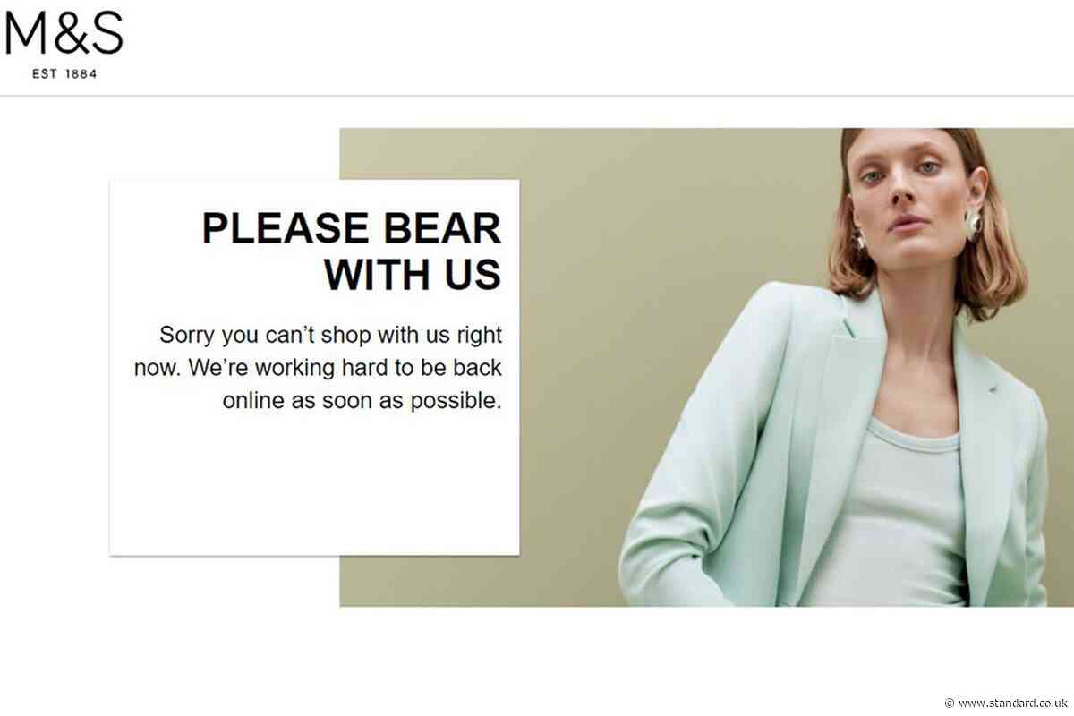 Marks & Spencer website and app down as retailer apologises to customers