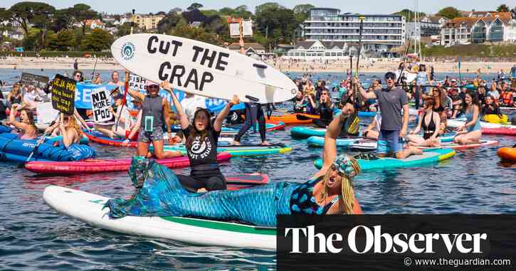 ‘Clean water is a basic right’: protesters against sewage in seas and rivers gather across the UK