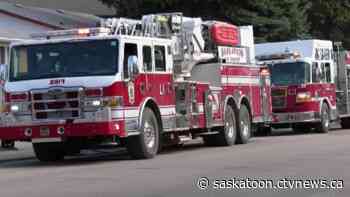 Firefighters on scene of structure blaze in Saskatoon