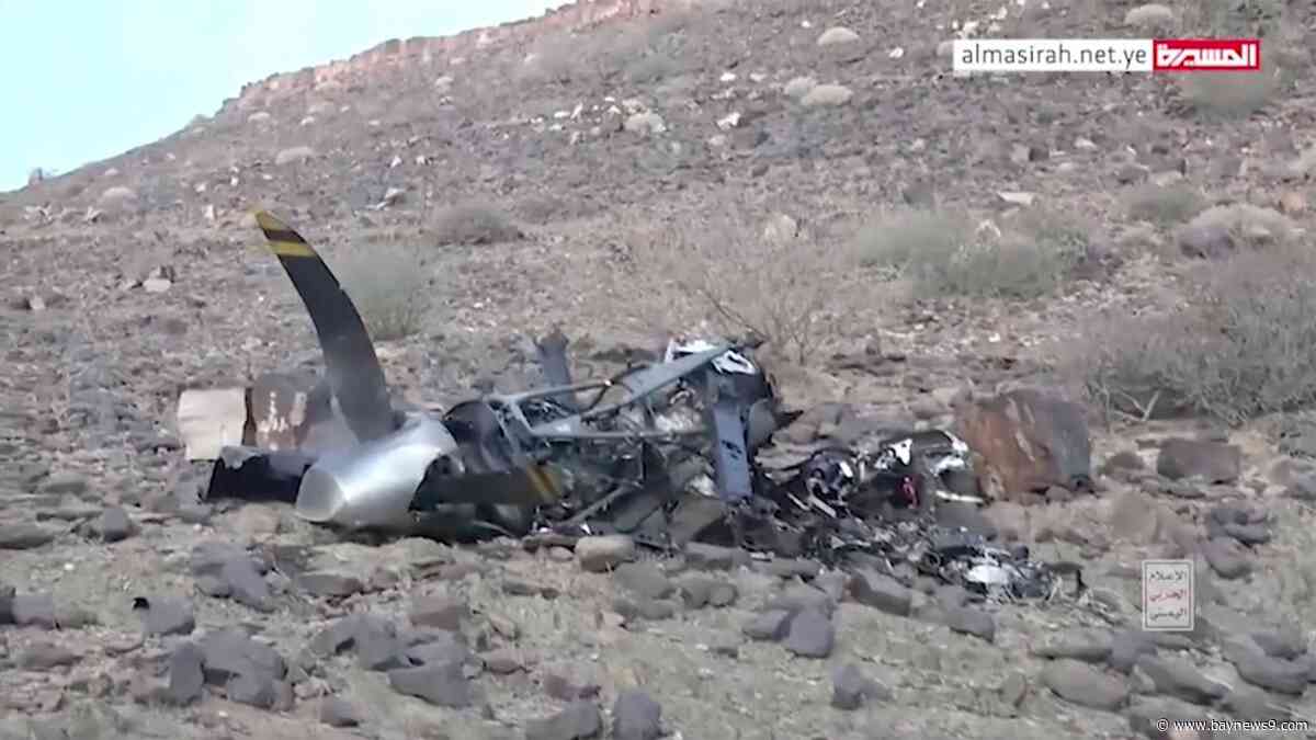 Yemen's Houthi rebels claim shooting down another U.S. MQ-9 Reaper drone as footage shows wreckage
