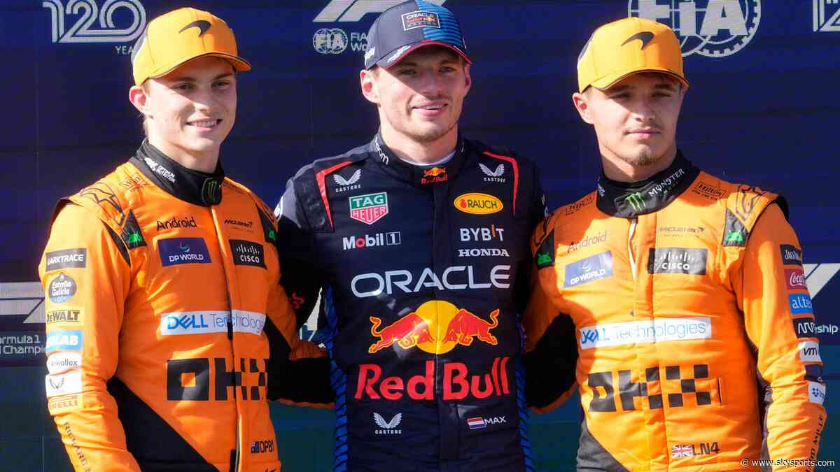 Verstappen overcomes McLarens for Imola pole before Piastri loses second