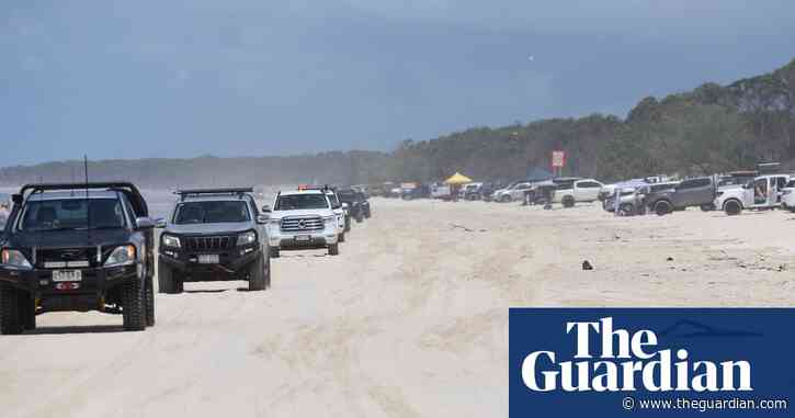 Burnouts and boggings: the idyllic Queensland island ‘hammered’ by four-wheel-drives