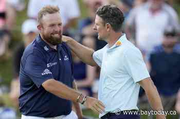 Shane Lowry ties a major championship record by shooting a 9-under 62 to get into the mix at the PGA