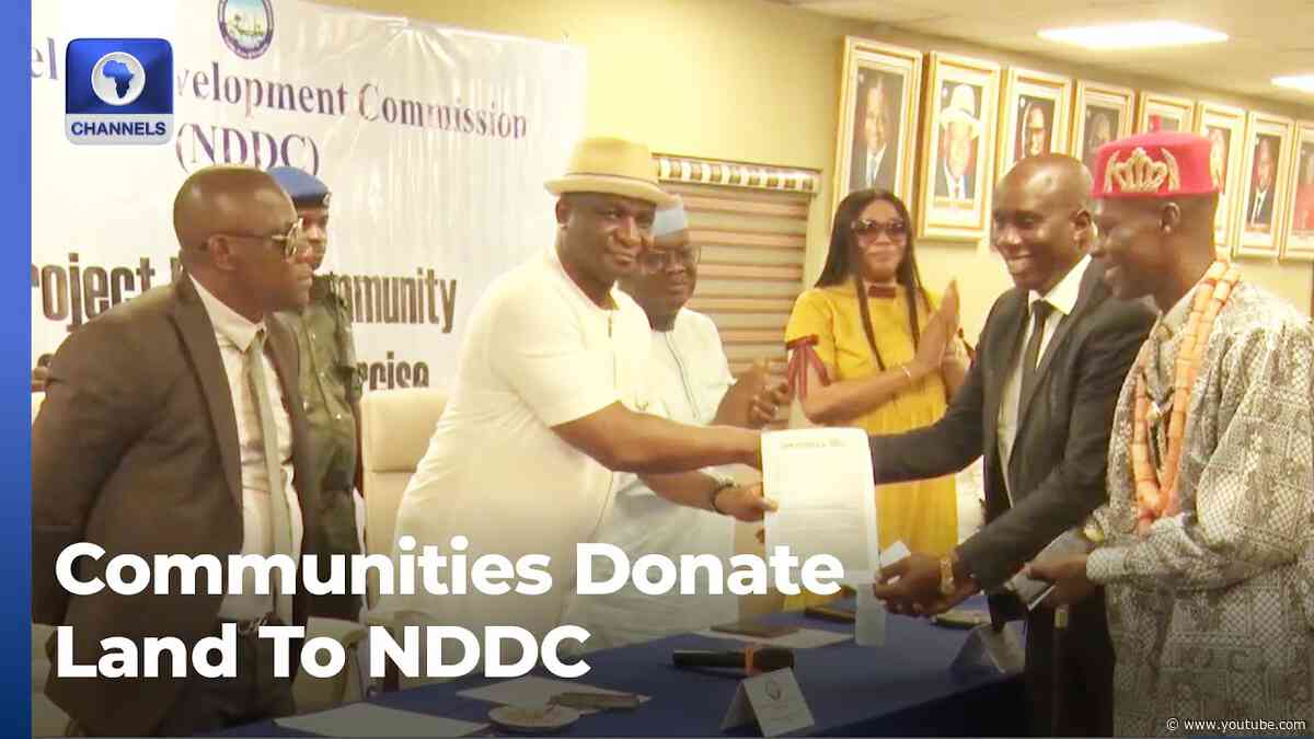 Communities Donate Land To NDDC For Project Hope