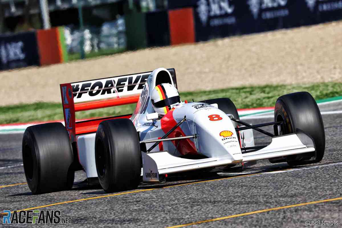 Pictures: Vettel drives Senna’s last race-winning McLaren at Imola | Formula 1