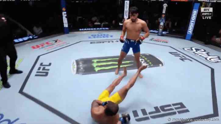 UFC Fight Night 241 video: Adrian Yanez mauls Vinicius Salvador in first round
