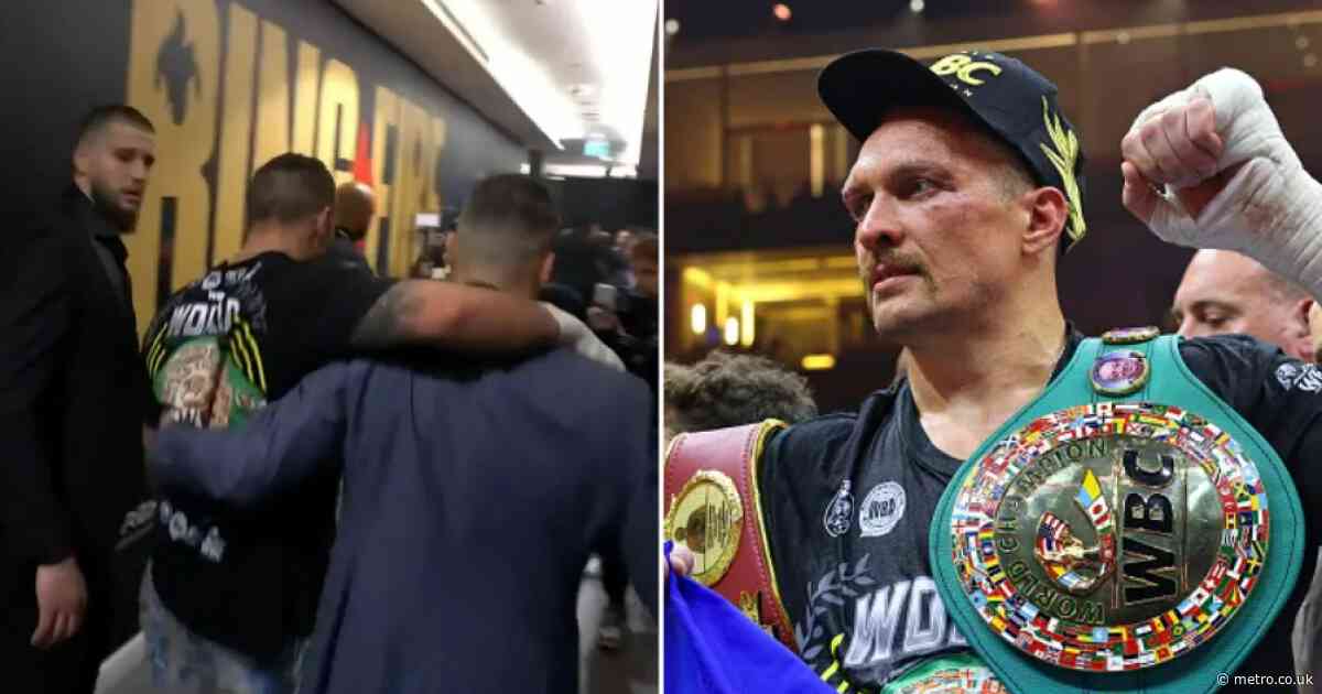 Oleksandr Usyk taken to hospital with major injury after Tyson Fury victory