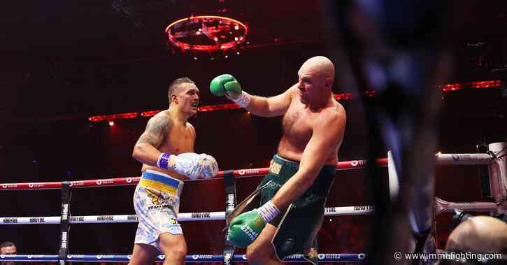 Oleksandr Usyk nearly knocks out Tyson Fury,  captures heavyweight titles in instant classic