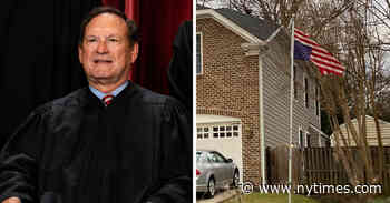 Display at Alito’s Home Renews Questions of Supreme Court’s Impartiality