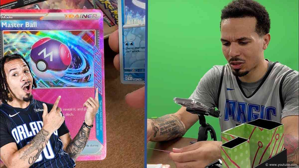 NBA Player Cole Anthony opens Pokemon Scarlet and Violet Temporal Forces Packs!