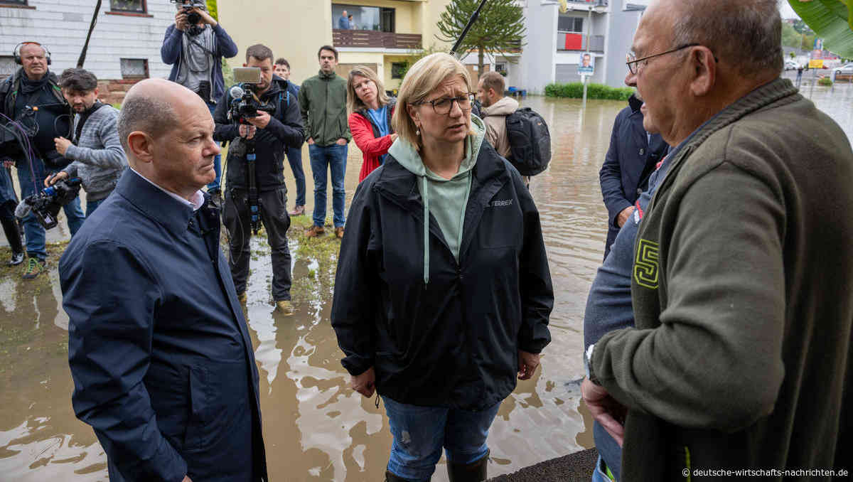 Scholz verspricht Hilfe - Überschwemmungen im Saarland zeigen Naturgewalt