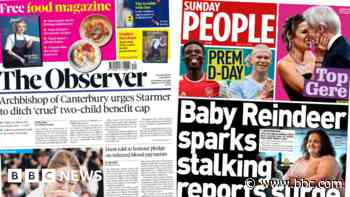 The Papers: Archbishop's plea to Starmer and stalking hotline calls soar