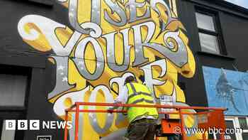 Designs take shape on day one of street art festival