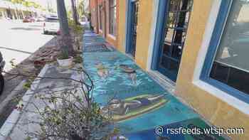 'Avenue of Arts': Local artists team up to paint sidewalks in Downtown Sarasota