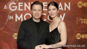 Mary Elizabeth Winstead, 39, and Ewan McGregor, 53, match in classy all-black as they attend FYC event in NYC for their series A Gentleman In Moscow