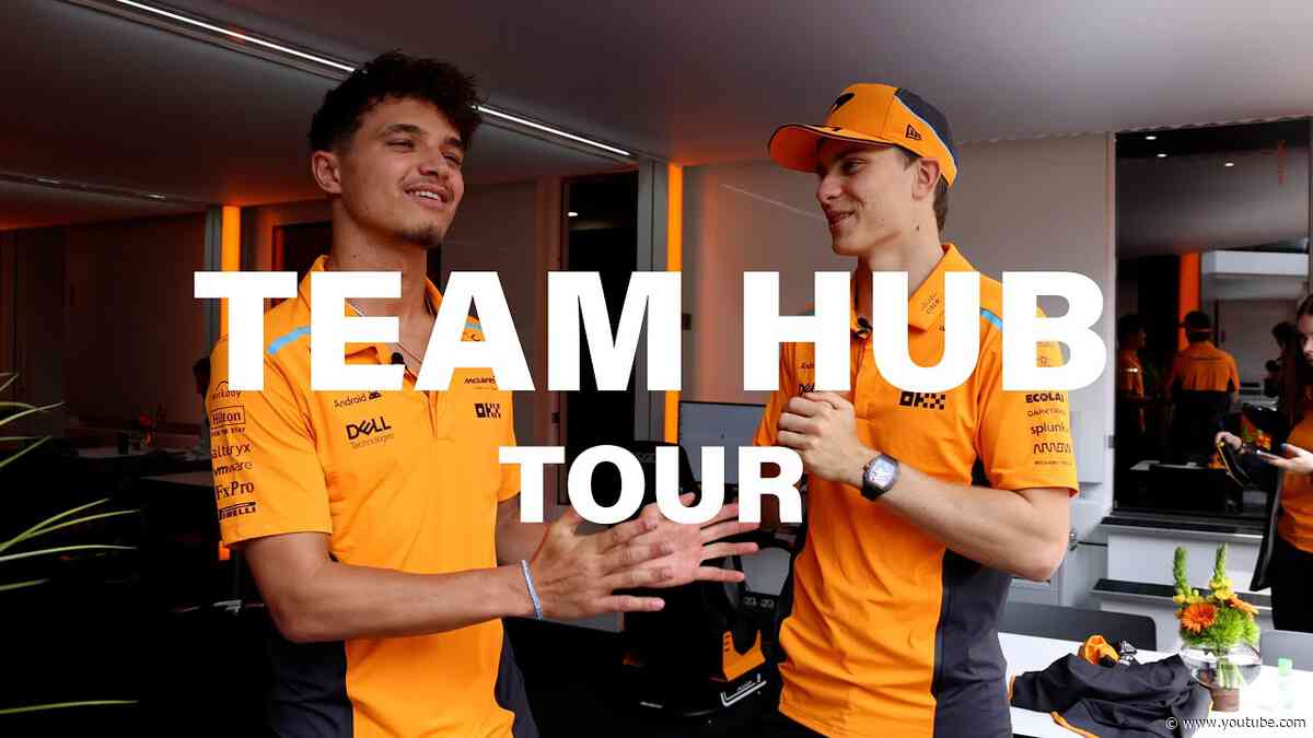Take a tour of the McLaren Team Hub with Lando Norris & Oscar Piastri #ImolaGP