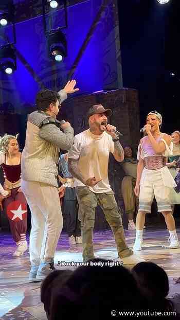 Backstreet Boys star AJ McLean joined Broadway’s & JULIET for a special encore of “Everybody”