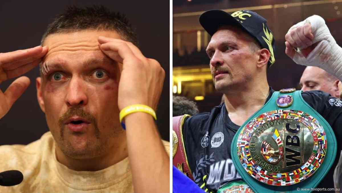Undisputed... for two weeks: New heavyweight king Oleksandr Usyk to be stripped of crown within days