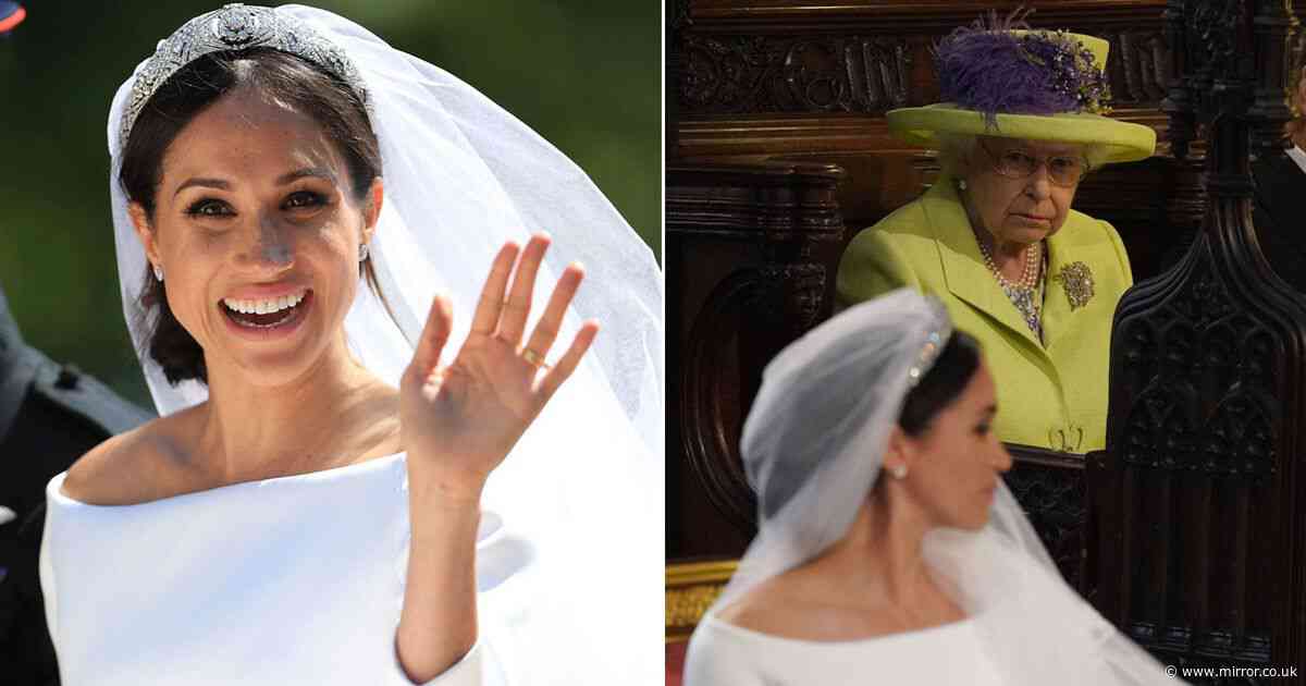 Queen Elizabeth's two-word criticism of Meghan Markle's wedding dress shared by close pal