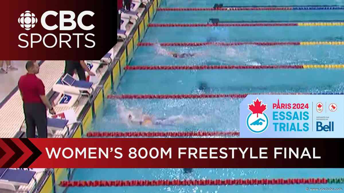 Women's 800m Freestyle comes RIGHT DOWN TO THE END in thrilling race at swim trials in Toronto