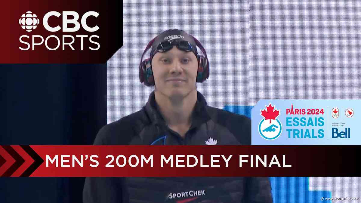 Finlay Knox crushes Canadian record in 200m medley, qualifies for Paris 2024 | CBC Sports
