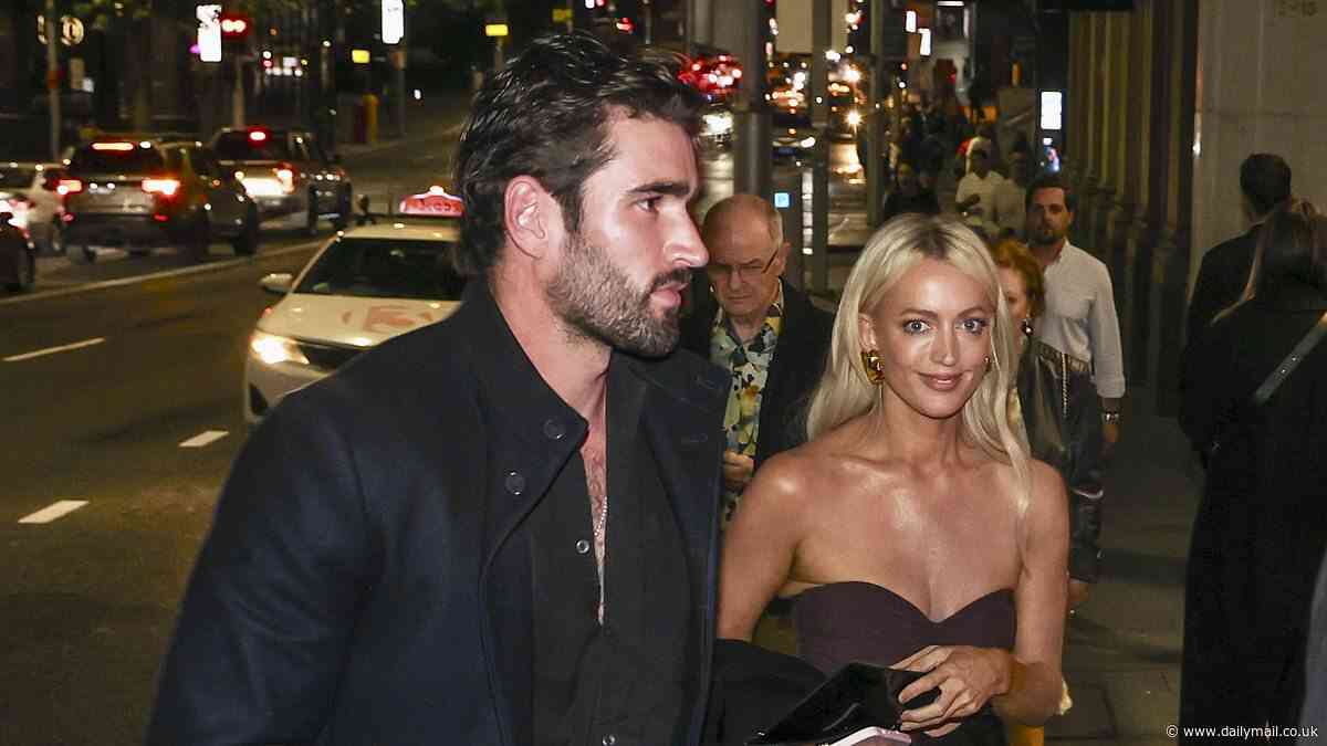 Jackie 'O' Henderson and her rumoured 'toy boy tradie' boyfriend Jack step out for dinner at Justin Hemmes' new Good Luck restaurant