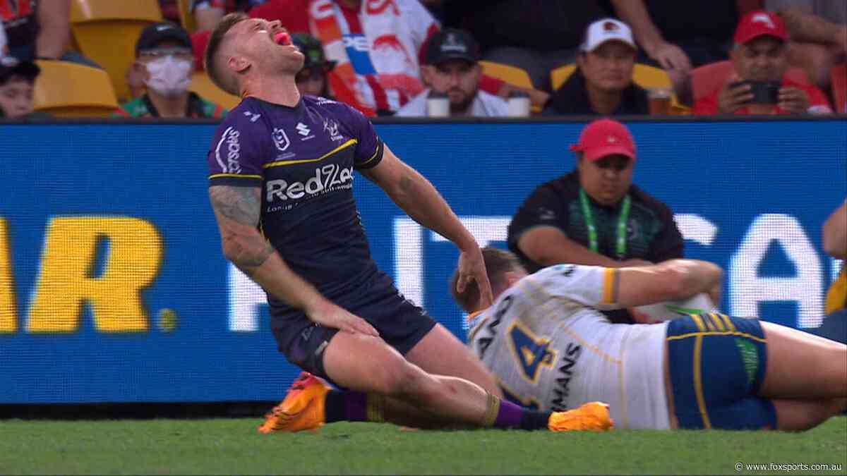 NRL LIVE — Munster re-aggravates ‘nasty’ groin injury in jarring scenes as Storm race clear