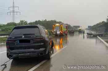 FW Lehrte: Starkregen verursacht Verkehrsunfall auf der A7