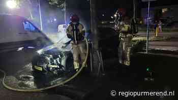 Auto in brand aan de Van Osweg, brandstichting niet uitgesloten