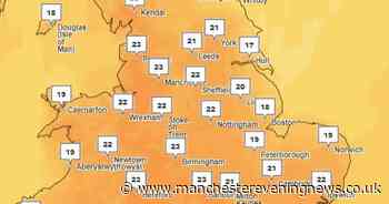 Greater Manchester's 'hottest day of year' as temperatures soar to 23C - full Met Office weather forecast