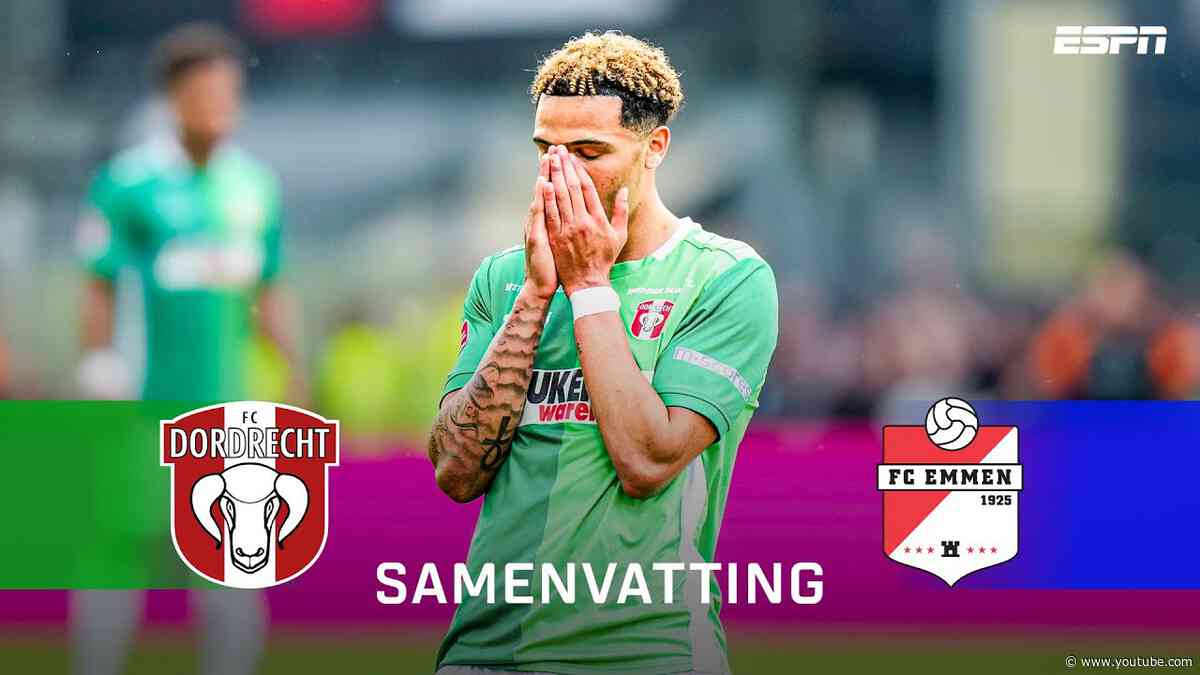 😰 SPANNING tot de LAATSTE SECONDE ⏱️ | Samenvatting FC Dordrecht - FC Emmen