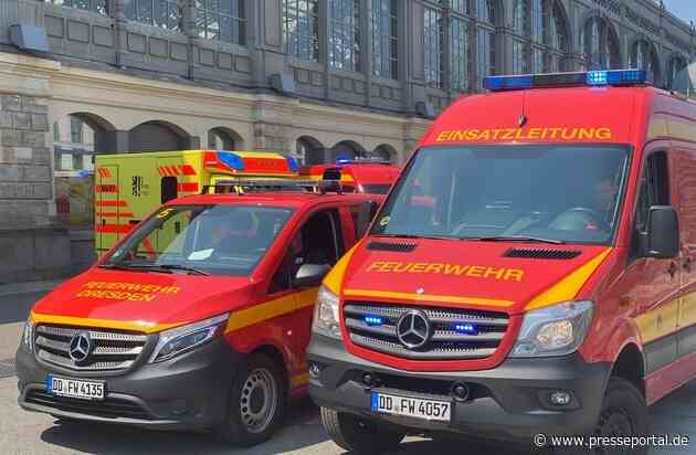 FW Dresden: Informationen zum Einsatzgeschehen von Feuerwehr und Rettungsdienst in der Landeshauptstadt Dresden vom 18. Mai 2024