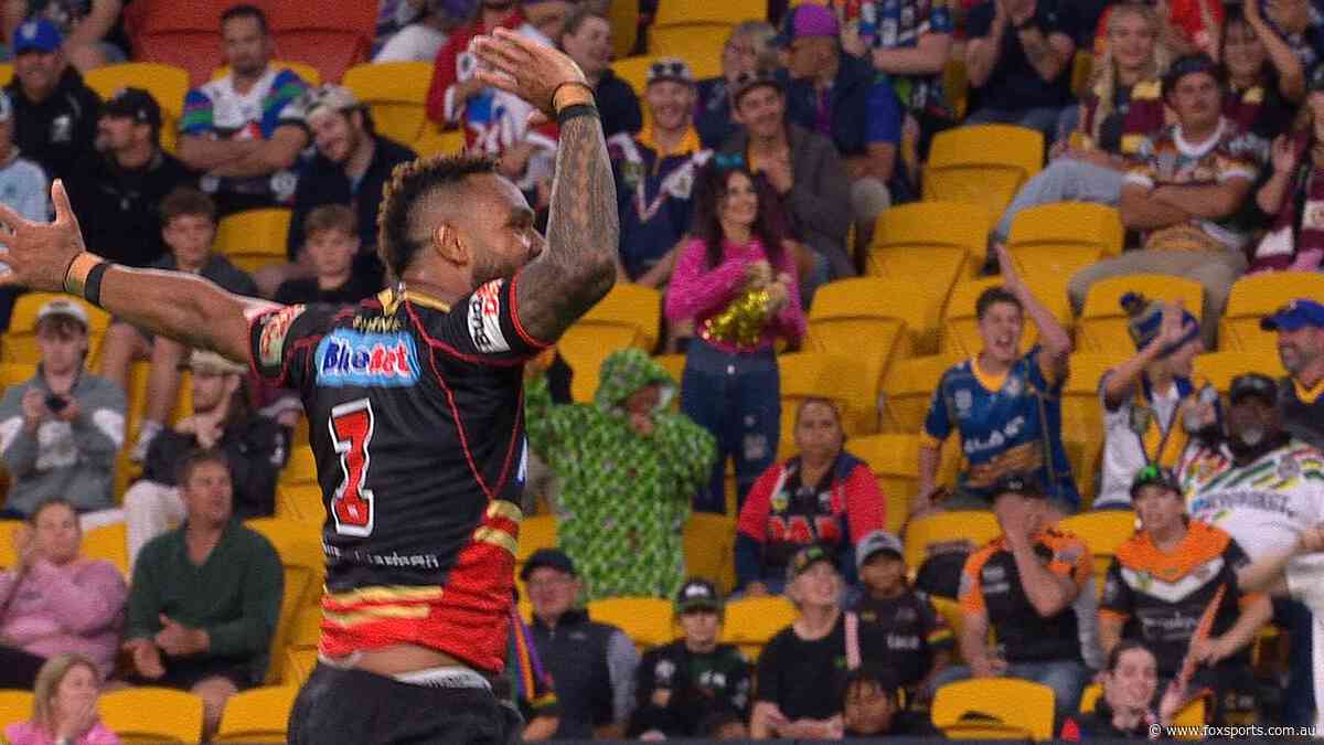 NRL LIVE: Hammer lights up Suncorp with 80-metre stunner... but Tigers fight back