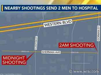 Two men shot within a few blocks of each other overnight in Raleigh