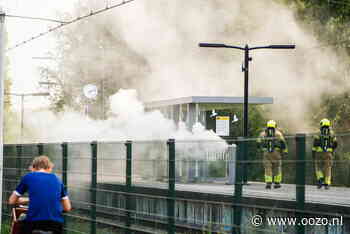 Flinke rookontwikkeling door brand op treinstation