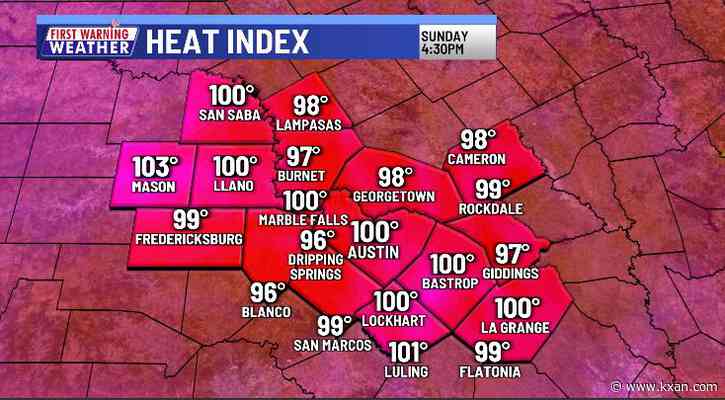 Heat Index in triple digits today for many