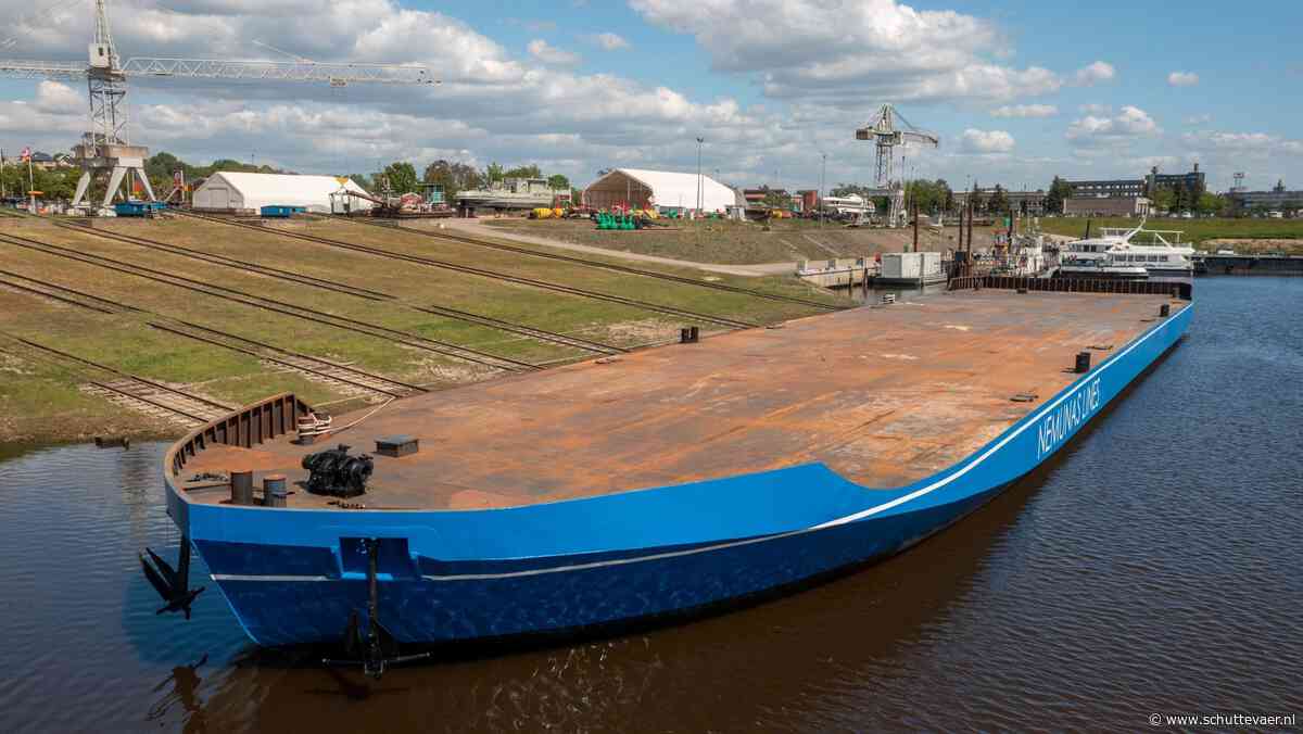 Litouwen zet in op binnenvaart: Nieuwe duwbak gaat containers vervoeren